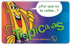 tarjeta telefónica Tropicanas